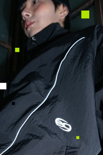 BC 스카치 윈드브레이커 자켓 (BLACK)