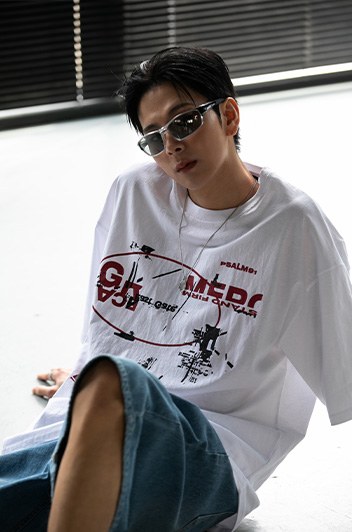BC 아트 스플래터 반팔 티셔츠 (WHITE)