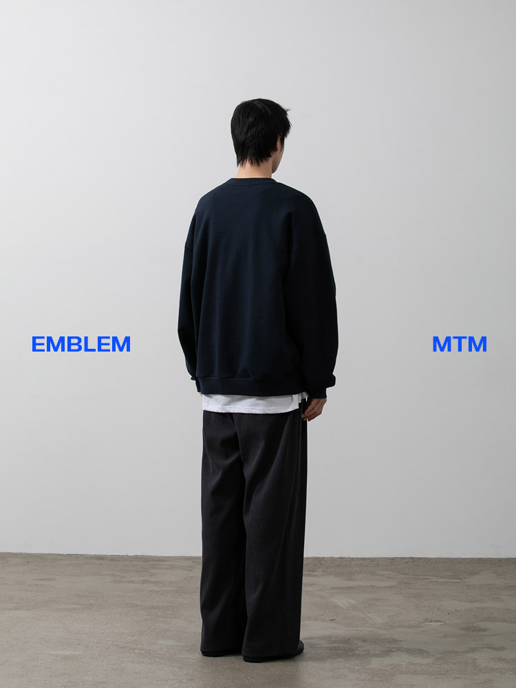 헤리티지 하키 엠블럼 맨투맨 네이비