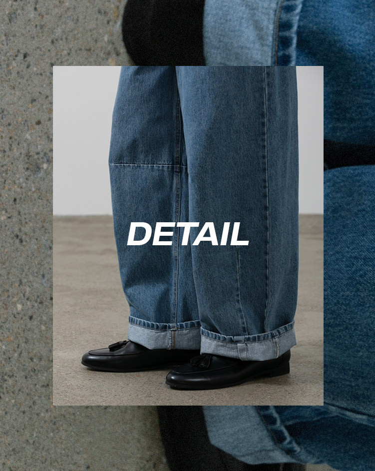 다트 와이드 데님팬츠