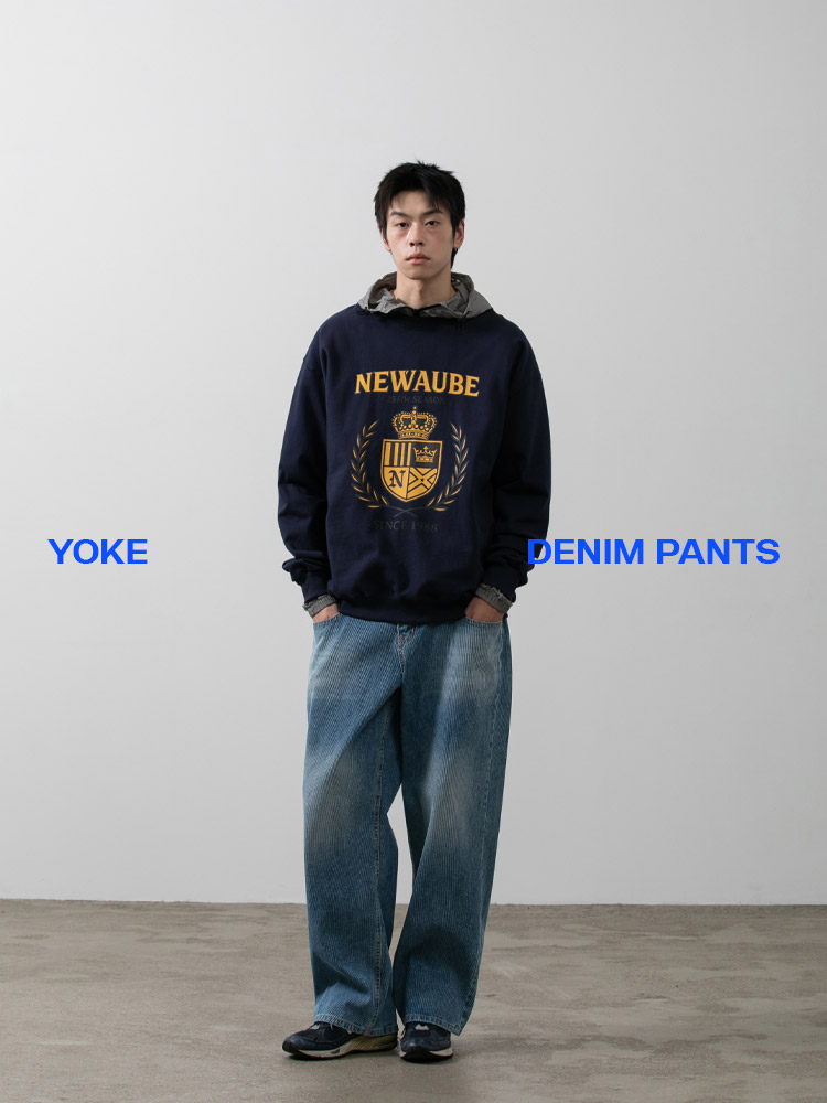 요크 골덴 데님팬츠 라이트블루