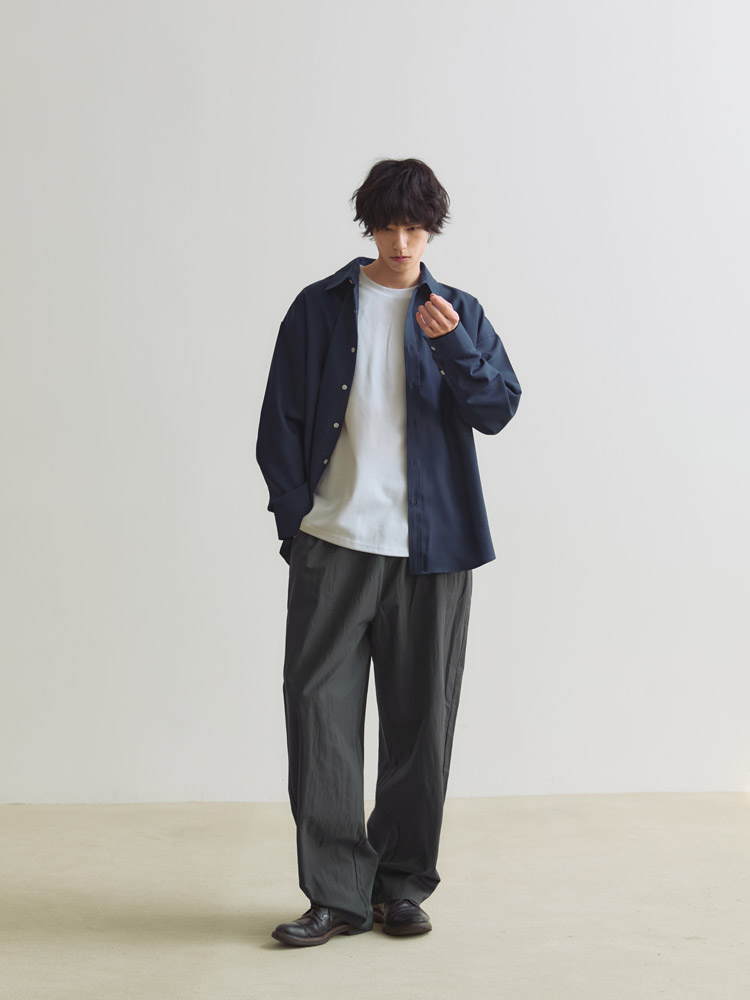 [1+1] 이지 와이드/조거 밴딩팬츠 챠콜 와이드