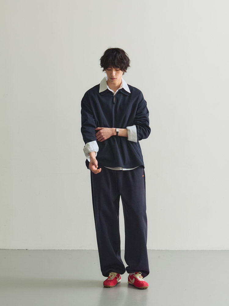 버튼 탭 폴로 카라티 네이비