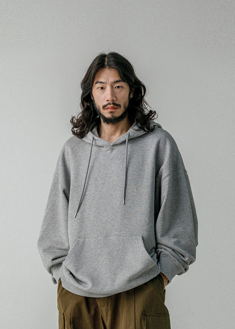 헤비웨이트 EverFit Hoodie 멜란지그레이