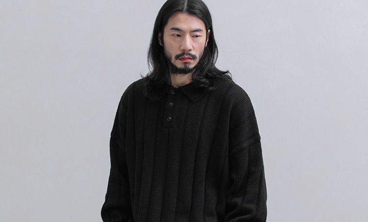 소프트 볼륨 라인드 카라 램스울 니트 5컬러