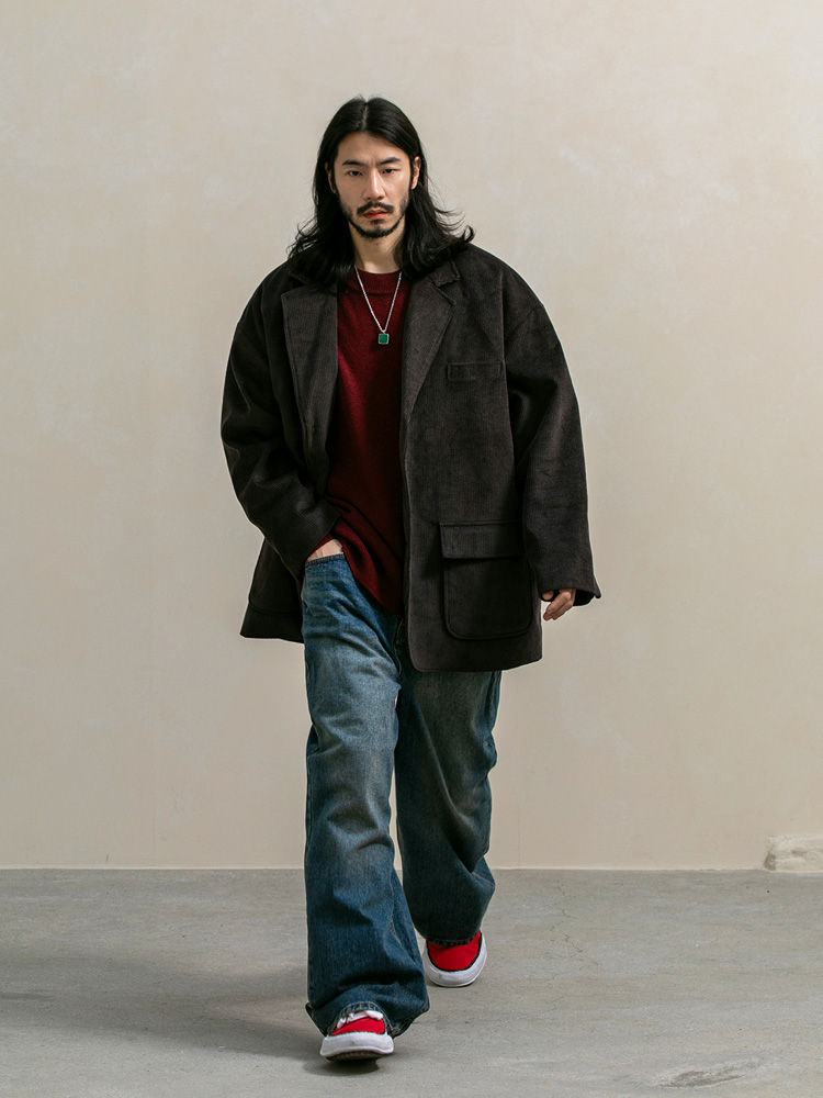 메이플 코듀로이 퀼팅 패딩 자켓 3컬러