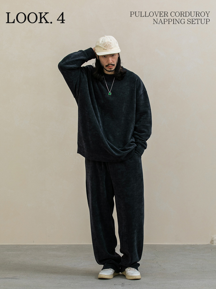 풀오버 코듀로이 기모 셋업 2컬러