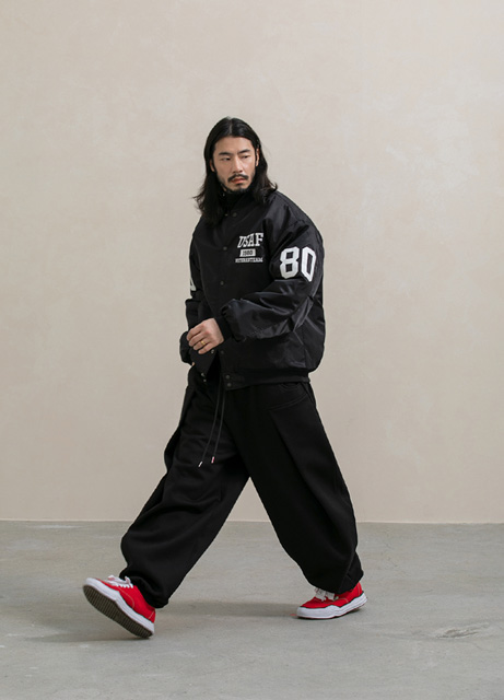 그리드 절개 벌룬 기모 스웨트 팬츠 2컬러